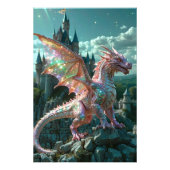 *~* AP88 Castle Fantasy Dragon Wall artwork 21 Foto Afdruk (Voorkant)