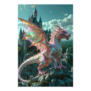 *~* AP88 Castle Fantasy Dragon Wall artwork 21 Foto Afdruk