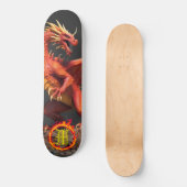 *~* AP88 Cirkel van Vuur Elementale Draak Fierce Persoonlijk Skateboard (Voorkant)