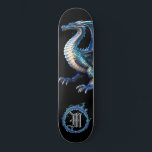 *~* AP88 Elementaire Metallic Dragon Fire Persoonlijk Skateboard<br><div class="desc">(Zoek code AP88 om vergelijkbare items te vinden ) Gemakkelijk overzetten naar andere Zazzle producten. Elemental Element DRAGON met RING of FIRE / FLAMES / FLAME en INITIAAL MONOGRAM voor jouw naam - Bewaar of bewerk of verwijder de tekst. Dit Fierce Populaire trending skateboard Chinese stijl custom pro Element Dragon...</div>