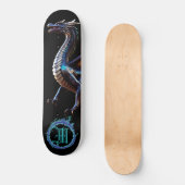 *~* AP88 Elementaire Metallic Fierce Blauwgroen Dr Persoonlijk Skateboard (Voorkant)