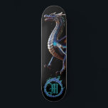*~* AP88 Elementaire Metallic Fierce Blauwgroen Dr Persoonlijk Skateboard<br><div class="desc">(Zoek code AP88 om vergelijkbare items te vinden ) Gemakkelijk overzetten naar andere Zazzle producten. Elemental Element DRAGON met RING of FIRE / FLAMES / FLAME en INITIAAL MONOGRAM voor jouw naam - Bewaar of bewerk of verwijder de tekst. Dit Fierce Populaire trending skateboard Chinese stijl custom pro Element Dragon...</div>