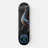 *~* AP88 Elementaire Metallic Fierce Blauwgroen Dr Persoonlijk Skateboard (Voorkant)
