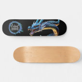 *~* AP88 Elemental Metallic Dragon Mouth Blue Persoonlijk Skateboard (Horizontaal)