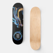 *~* AP88 Elemental Metallic Dragon Mouth Blue Persoonlijk Skateboard (Voorkant)