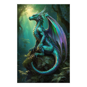 ** AP88 Enchanting Fantasy Dragon Wall Art 10 Foto Afdruk