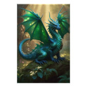 *~* AP88 Glitterende Fantasy Dragon Wall Artwork 9 Foto Afdruk (Voorkant)