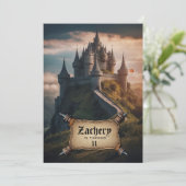 *~* AP88 Kasteel Berg Middeleeuwse Fantasie Verjaa Kaart (Staand voorkant)