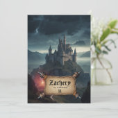 *~* AP88 Kastelen Middeleeuwse Fantasie Verjaardag Kaart (Staand voorkant)