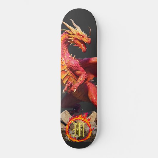 *~* AP88 Ring van Vuur Elementale Draak Fierce Persoonlijk Skateboard (Voorkant)