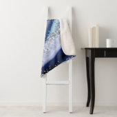*~* AP8 Blue Agate Holo GLITTER Hemelse Oceaan Sherpa Deken (In situ)