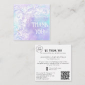 *~* AP8 QR Coupon DANK U LOGO Informatiekaartje (Voorkant / Achterkant)