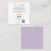 *~* AP8 QR DANK U Gold Star Review behuizing Informatiekaartje (Voorkant / Achterkant)