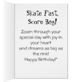 *~* AP94 Ice Hockey Girl Player12 Cute Birthday (Binnen (Rechts))