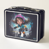 *~* AP94   Ice Hockey Girl Player Cute 22 Initials (Achterkant)