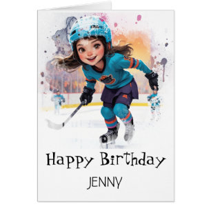 *~* AP94 IJshockey Meisje Speler12 Schattig Verjaa