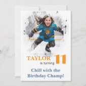 *~* AP94 k-13 DIY Schattige Hockey Meisje Verjaard Kaart (Voorkant)