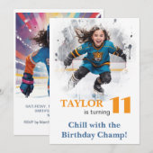 *~* AP94 k-13 DIY Schattige Hockey Meisje Verjaard Kaart (Voorkant / Achterkant)