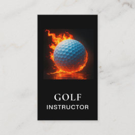 *~*  AP94 QR Flames Fire  Hot  Bold Golf Ball  Visitekaartje