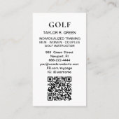 *~*  AP94  QR Rainbow Splash Bold Golf Ball  Visitekaartje (Achterkant)