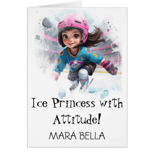 *~* AP94 Schattige 4 Hockey Meisje Personaliseer V