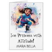 *~* AP94 Schattige Hockey Meisje 17 Personaliseer  (Voorkant)