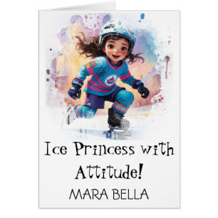 *~* AP94 Schattige Hockey Meisje 17 Personaliseer 