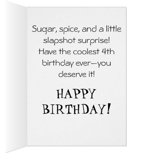 *~* AP94 Schattige Hockey Meisje 17 Personaliseer  (Binnen (Rechts))