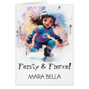 *~* AP94 Schattige Hockey Meisje 17 Personaliseer 