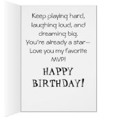 *~* AP94 Schattige Hockey Meisje Personaliseren Ve (Binnen (Rechts))