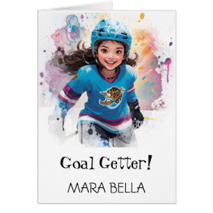 *~* AP94 Schattige Hockey Meisjes 14 Personaliseer