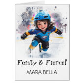 *~* AP94 Schattige Hocky Girl 18 Personaliseer Ver (Voorkant)