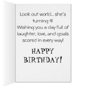 *~* AP94 Schattige Hocky Girl 18 Personaliseer Ver (Binnen (Rechts))