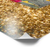 *~ AP95 Speelse bloemschilderkunst Natuur Wilde Bl Foto Afdruk (Hoek)