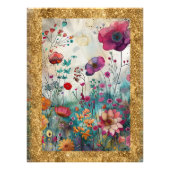*~ AP95 Whimsical Floral Art Natuur Wilde bloemen Foto Afdruk (Voorkant)