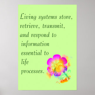 AP Biology Big Idee 3 Poster