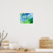 AP-BlueGreen-TreeRing_7551 Poster (Keuken)