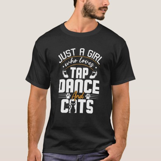 Ap Danser Kat Gewoon Een Meisje T-shirt (Voorkant)