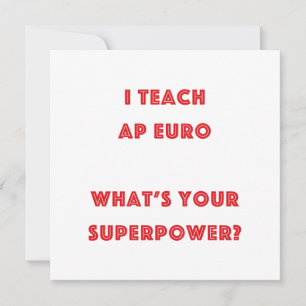 AP Euro Geschiedenis Leraar Supermacht