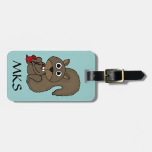 AP- Funny Squirrel-Bagagelabels Bagagelabel