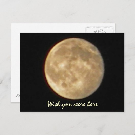 AP- Funny Wish dat je hier was briefkaart (Voorkant / Achterkant)