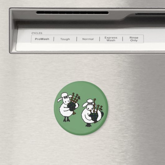 AP- Geweldige Schaap Spelen Bagpipes Magneet (Insitu (Vaatwasser))