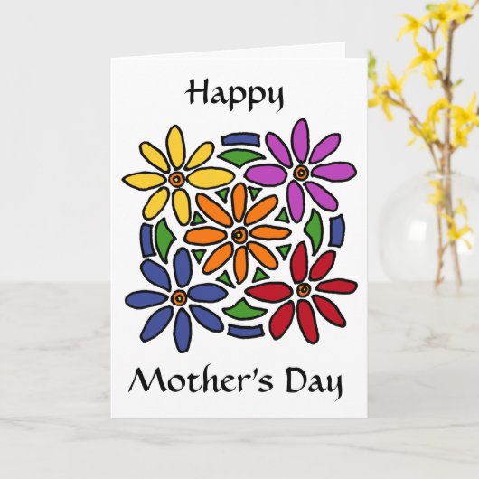 AP- Happy Moederdag Kaart (Gele Bloem)