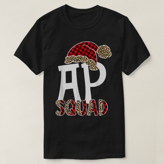 AP Squad Santa Hat Buffalo Pset Leopard Funny T-shirt (Design voorkant)