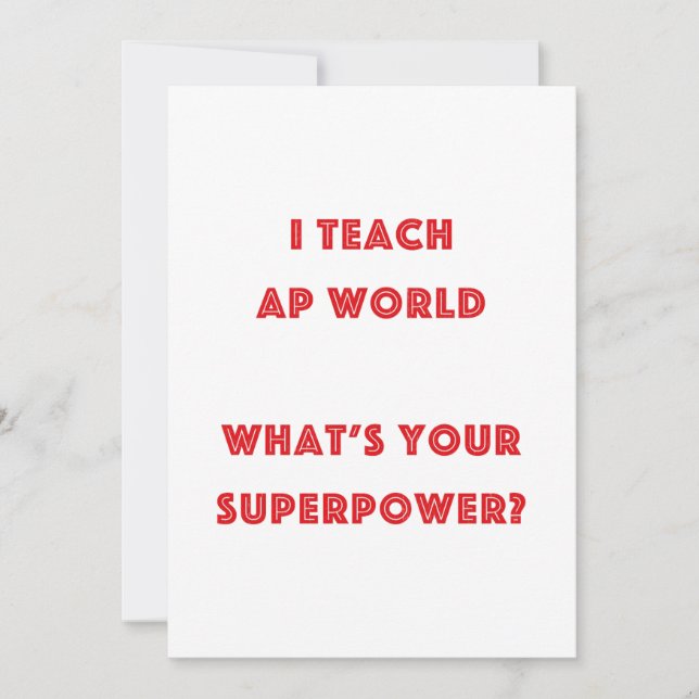 AP Wereld Geschiedenis Docent Superkracht (Voorkant)