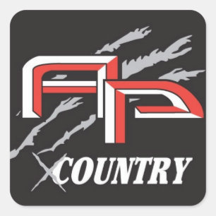 AP XC-sticker Vierkante Sticker