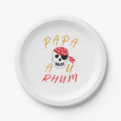 apa Au Rhum Drinker Funny Humor Papieren Bordje (Voorkant)