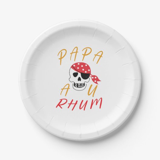 apa Au Rhum Drinker Funny Humor Papieren Bordje (Voorkant)