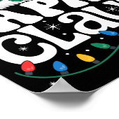 Apa Claus Funny Xmas Christmas Grandma Holiday Sty Poster (Hoek)