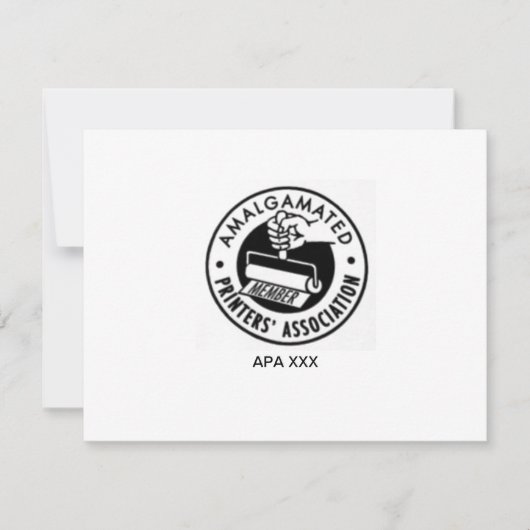 APA-logo-wenskaart Bedankkaart (Voorkant)